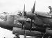 Avro Lancaster B.Mk.1 R5868 467 Squadron PO-S being prepared for its 99th operation. Nose & port engine nacelles detail (ww2images.com A03839w)